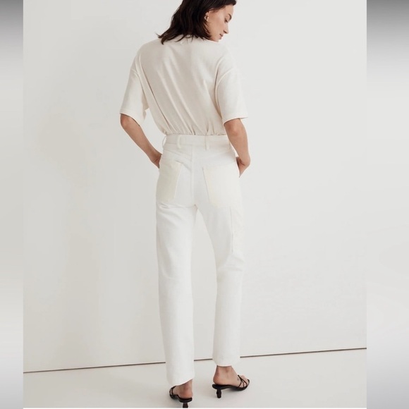 NWT Madewell The ‘90s Straight Jean: Two-Tone Workwear Edition Size 32 - Picture 8 of 16